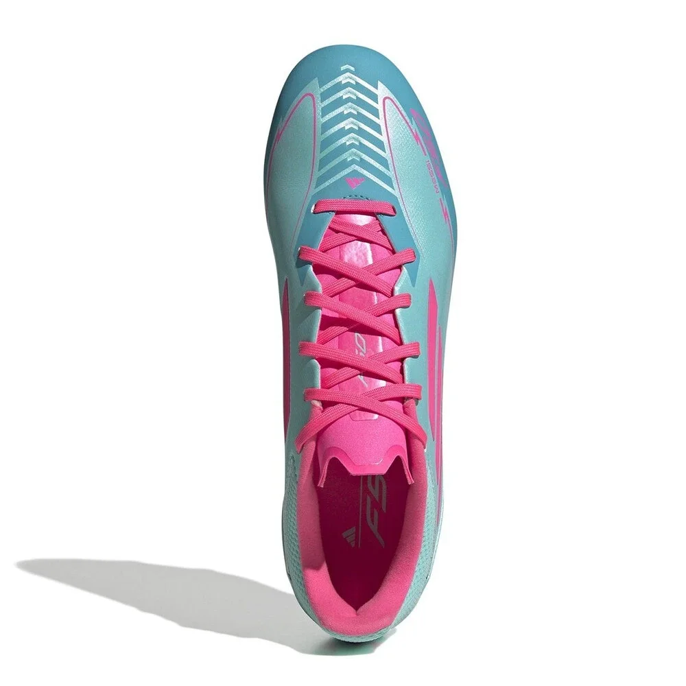 Adidas F50 League IH0928 Men's Flash Aqua Messi FG/MG Football Boots LIQ1497